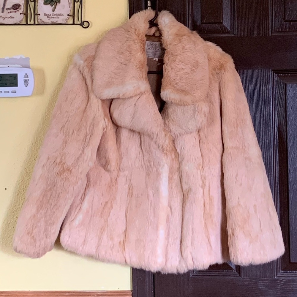 Dino Ricco Rabbit fur coat Size L